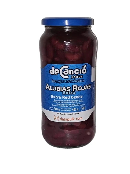 Frasco de Frijoles Colorados Cocidos de 540 g